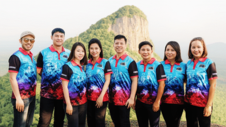 รับผลิตเสื้อพิมพ์ลายบึงกาฬ โดยโรงงาน KDC SPORT