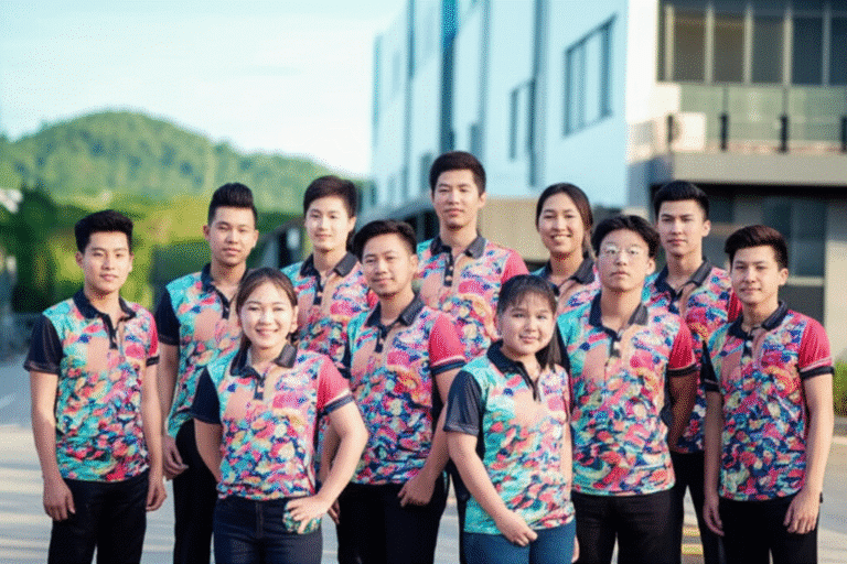 รับผลิตเสื้อพิมพ์ลายเลย โดยโรงงาน KDC SPORT