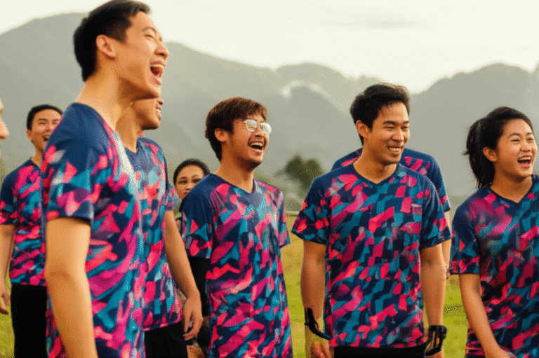 รับผลิตเสื้อพิมพ์ลายเลย โดยโรงงาน KDC SPORT