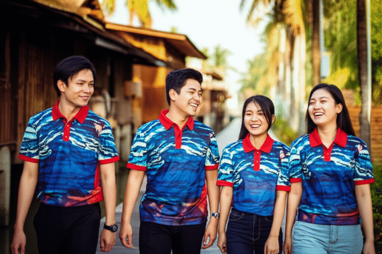 รับผลิตเสื้อพิมพ์ลายสมุทรสงคราม โดยโรงงาน KDC SPORT