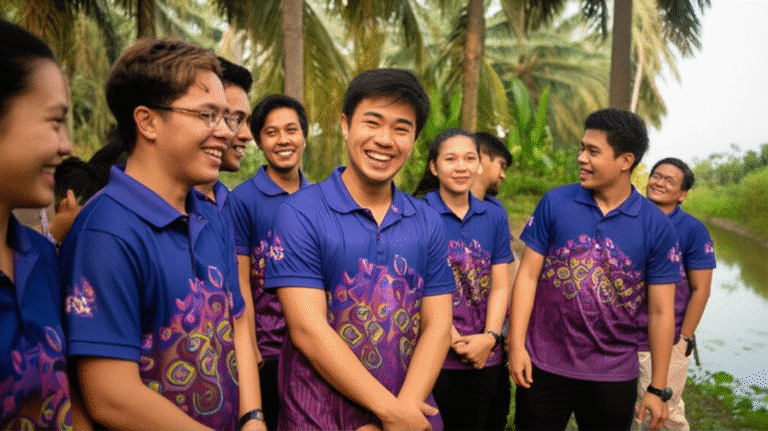 รับผลิตเสื้อพิมพ์ลายสมุทรสงคราม โดยโรงงาน KDC SPORT