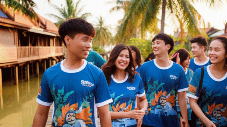 รับผลิตเสื้อพิมพ์ลายสมุทรสงคราม โดยโรงงาน KDC SPORT
