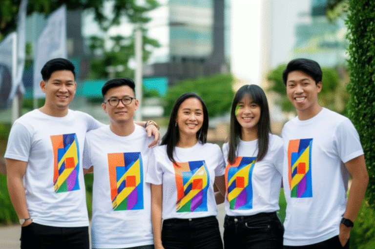 รับผลิตเสื้อพิมพ์ลายสมุทรสาคร โดยโรงงาน KDC SPORT