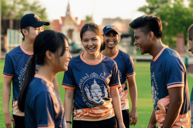 รับผลิตเสื้อพิมพ์ลายสิงห์บุรี โดยโรงงาน KDC SPORT