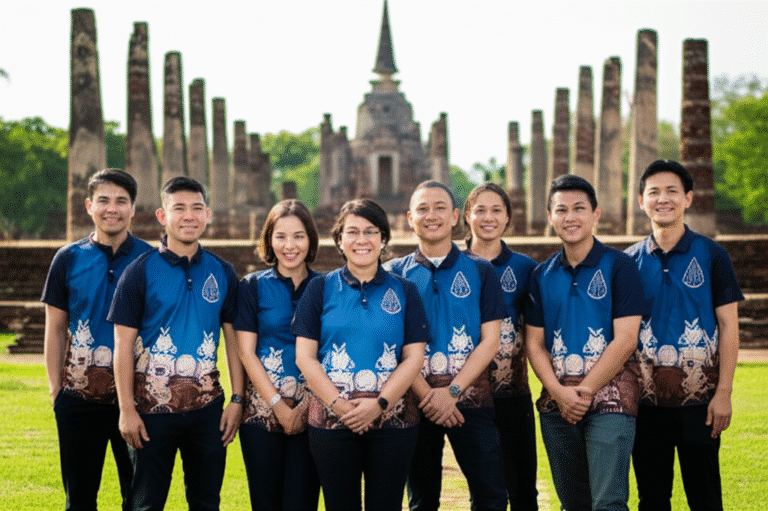 รับผลิตเสื้อพิมพ์ลายสุโขทัย โดยโรงงาน KDC SPORT