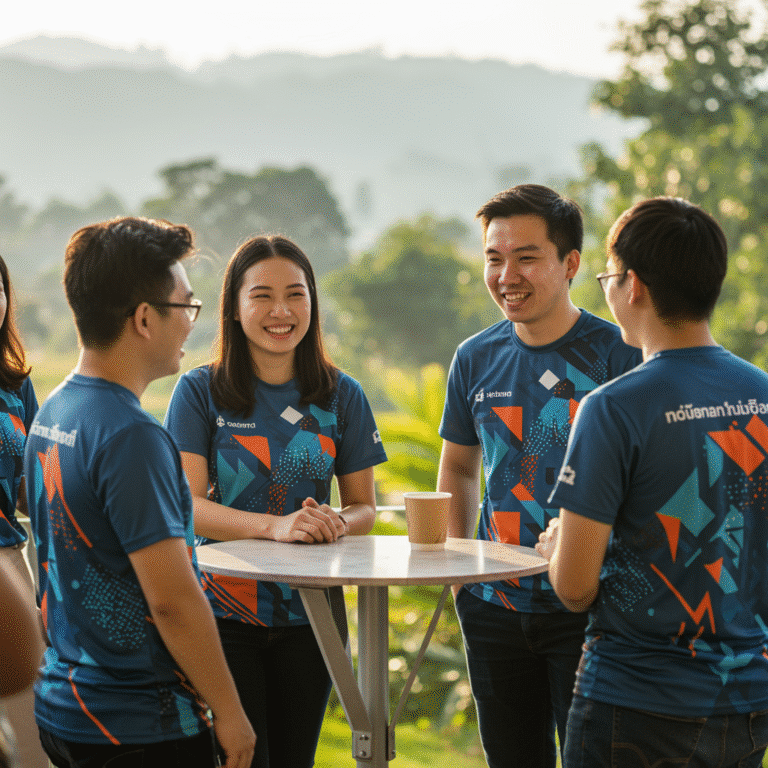 รับผลิตเสื้อพิมพ์ลาย เชียงใหม่ โดยโรงงาน KDC SPORT