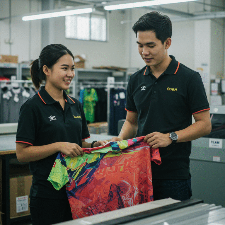 รับผลิตเสื้อพิมพ์ลาย นครปฐม โดยโรงงาน KDC SPORT