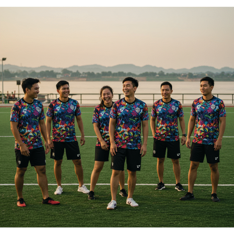 รับผลิตเสื้อพิมพ์ลาย นครพนม โดยโรงงาน KDC SPORT