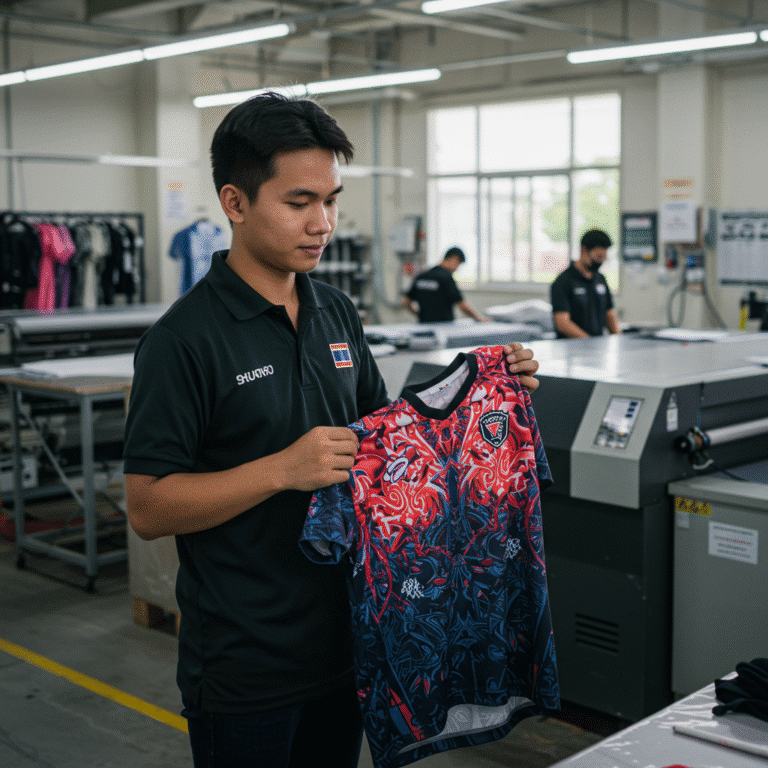 รับผลิตเสื้อพิมพ์ลาย เพชรบุรี โดยโรงงาน KDC SPORT