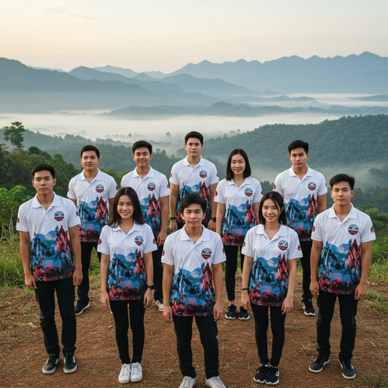 รับผลิตเสื้อพิมพ์ลาย เพชรบูรณ์ โดยโรงงาน KDC SPORT