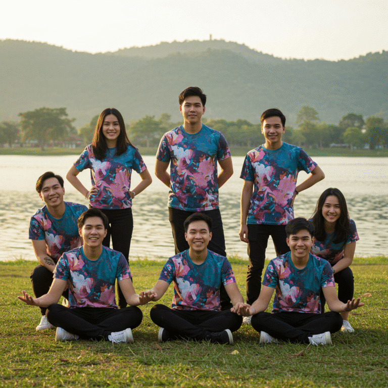 รับผลิตเสื้อพิมพ์ลาย พะเยา โดยโรงงาน KDC SPORT