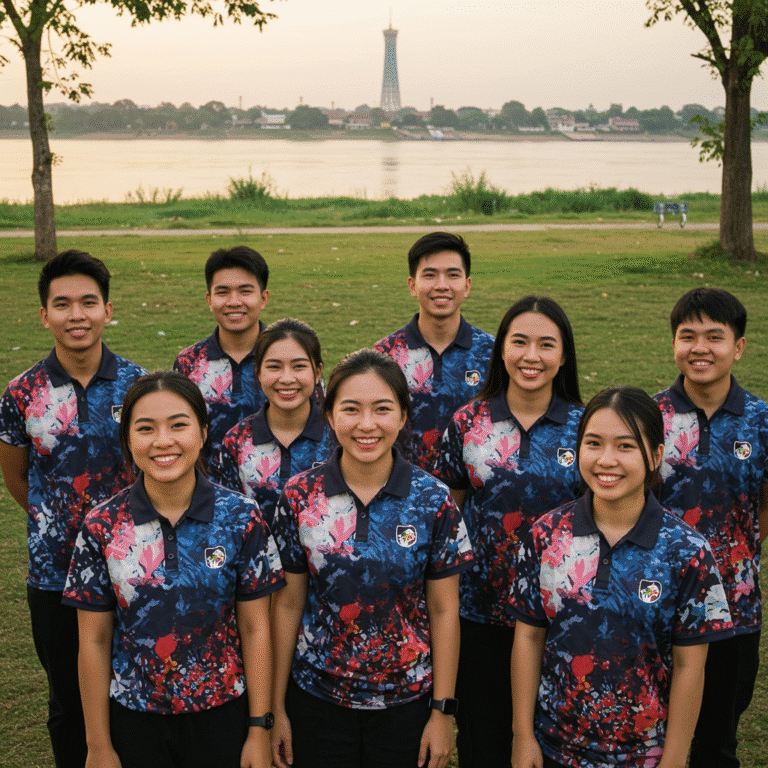 รับผลิตเสื้อพิมพ์ลาย มุกดาหาร โดยโรงงาน KDC SPORT