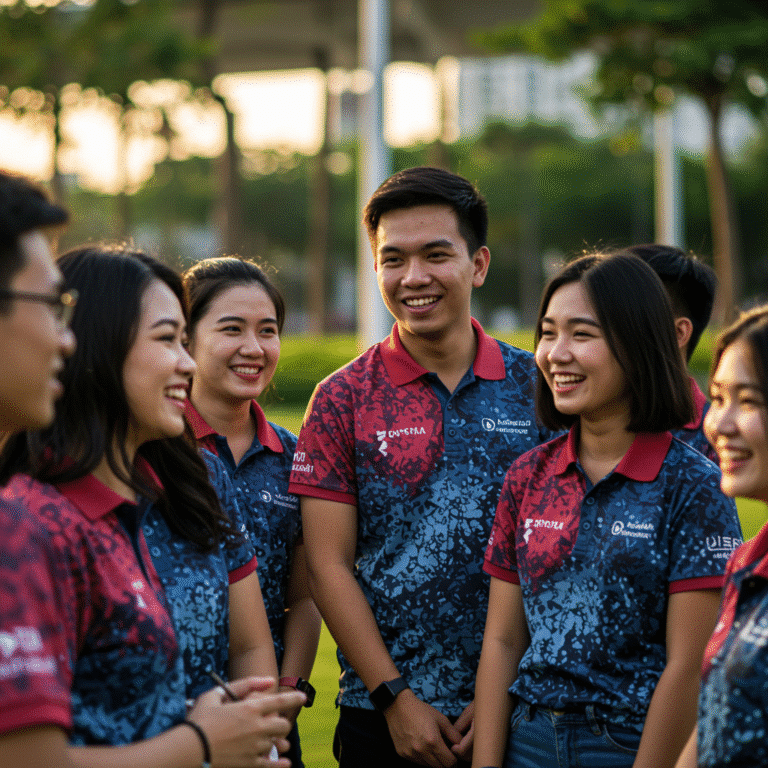 รับผลิตเสื้อพิมพ์ลาย ศรีสะเกษ โดยโรงงาน KDC SPORT
