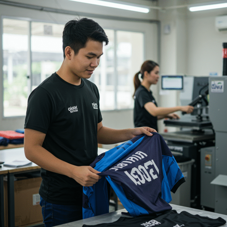 รับผลิตเสื้อพิมพ์ลาย สงขลา โดยโรงงาน KDC SPORT