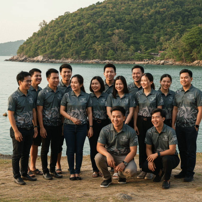 รับผลิตเสื้อพิมพ์ลาย สตูล โดยโรงงาน KDC SPORT