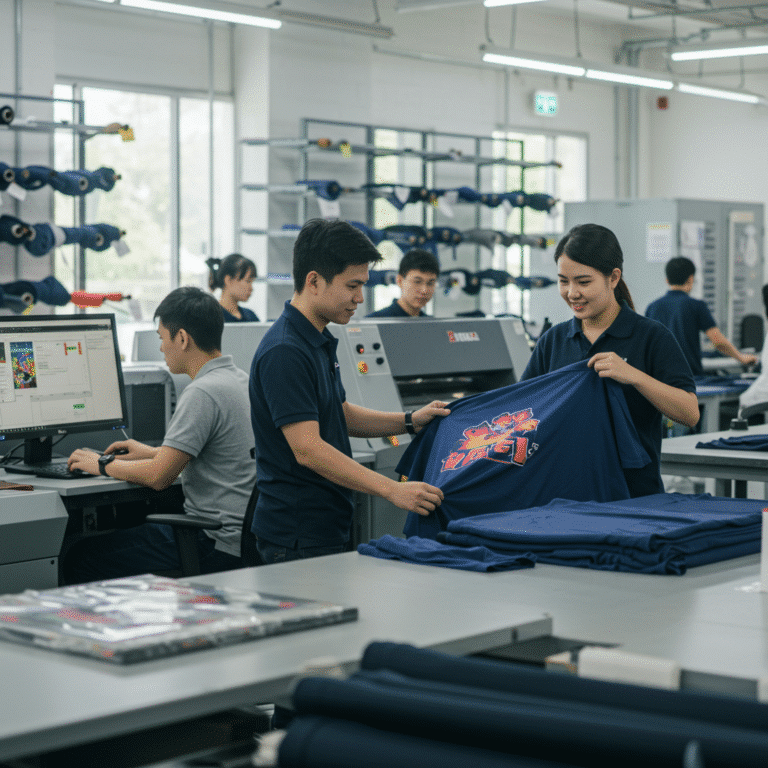 รับผลิตเสื้อพิมพ์ลาย สระแก้ว โดยโรงงาน KDC SPORT