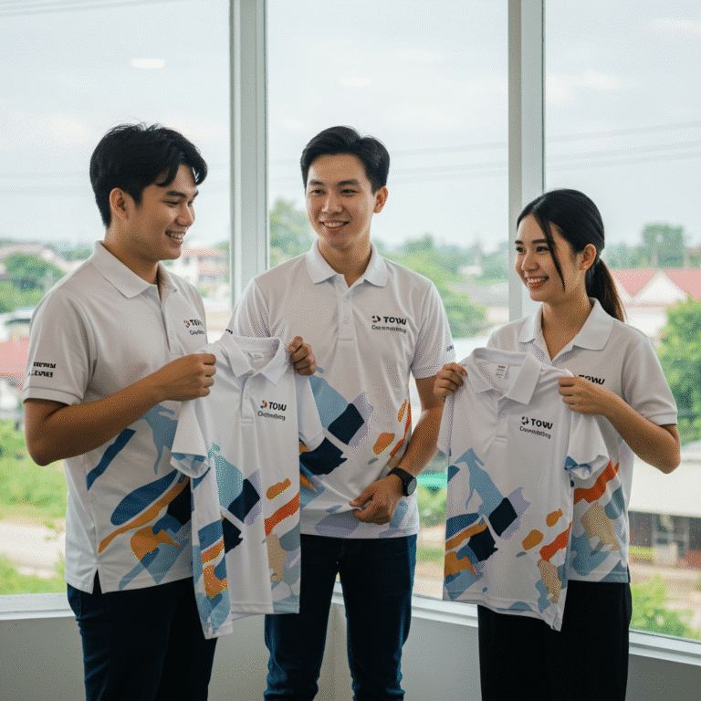 รับผลิตเสื้อพิมพ์ลาย สุพรรณบุรี โดยโรงงาน KDC SPORT