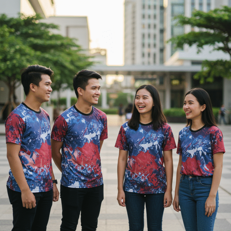 รับผลิตเสื้อพิมพ์ลาย สุราษฎร์ธานี โดยโรงงาน KDC SPORT