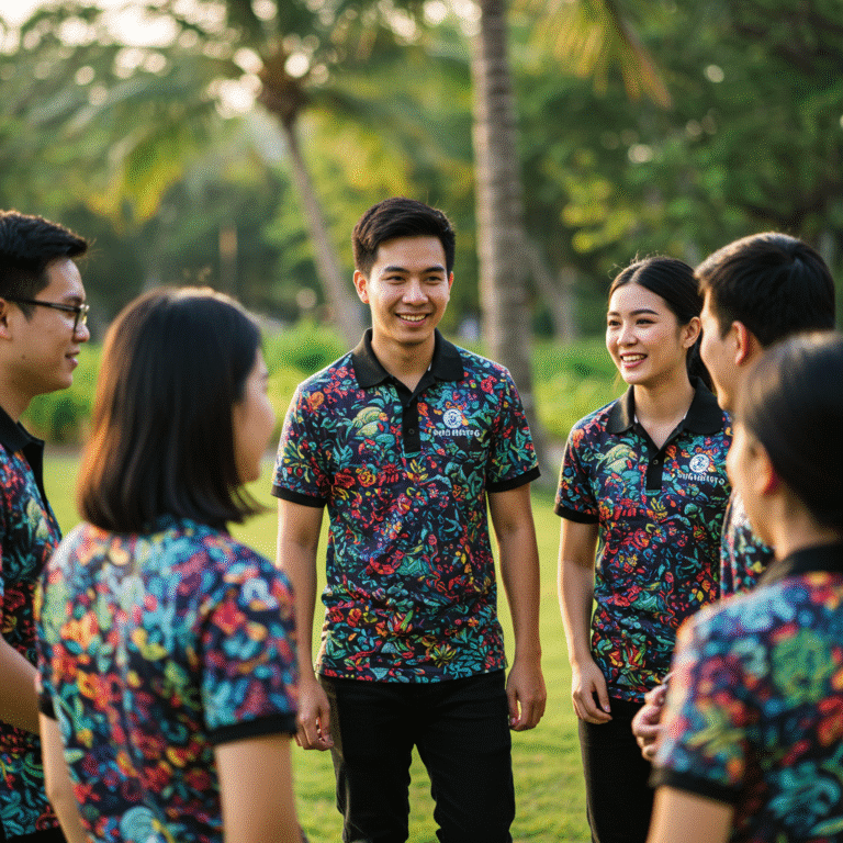 รับผลิตเสื้อพิมพ์ลาย อ่างทอง โดยโรงงาน KDC SPORT