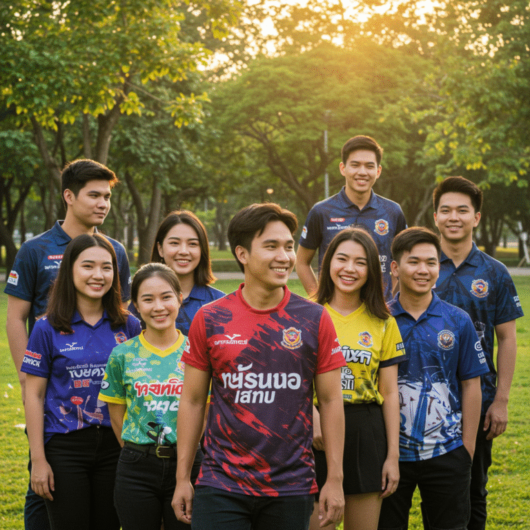 รับผลิตเสื้อพิมพ์ลาย อุบลราชธานี โดยโรงงาน KDC SPORT