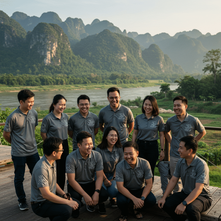 รับผลิต เสื้อพิมพ์ลาย กาญจนบุรี โดยโรงงาน KDC SPORT