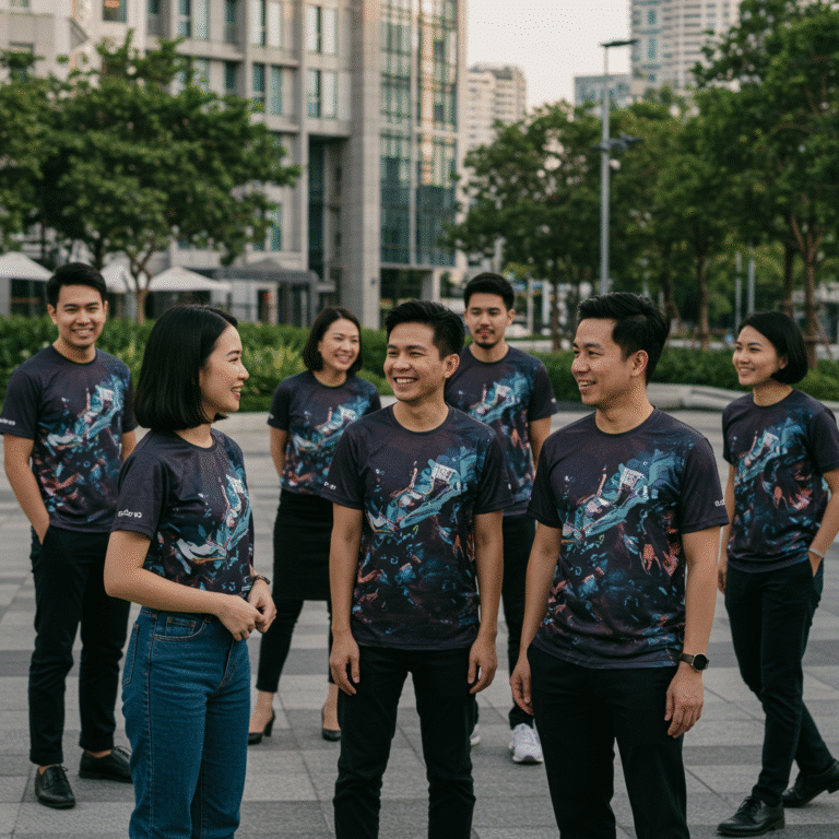 รับผลิต เสื้อพิมพ์ลาย ฉะเชิงเทรา โดยโรงงาน KDC SPORT