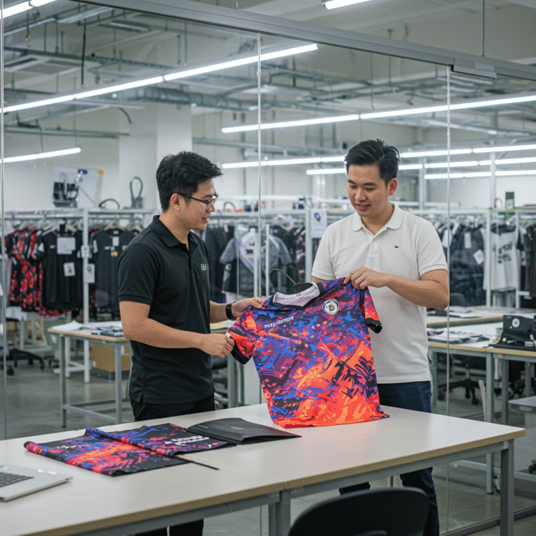 รับผลิต เสื้อพิมพ์ลาย นครปฐม โดยโรงงาน KDC SPORT