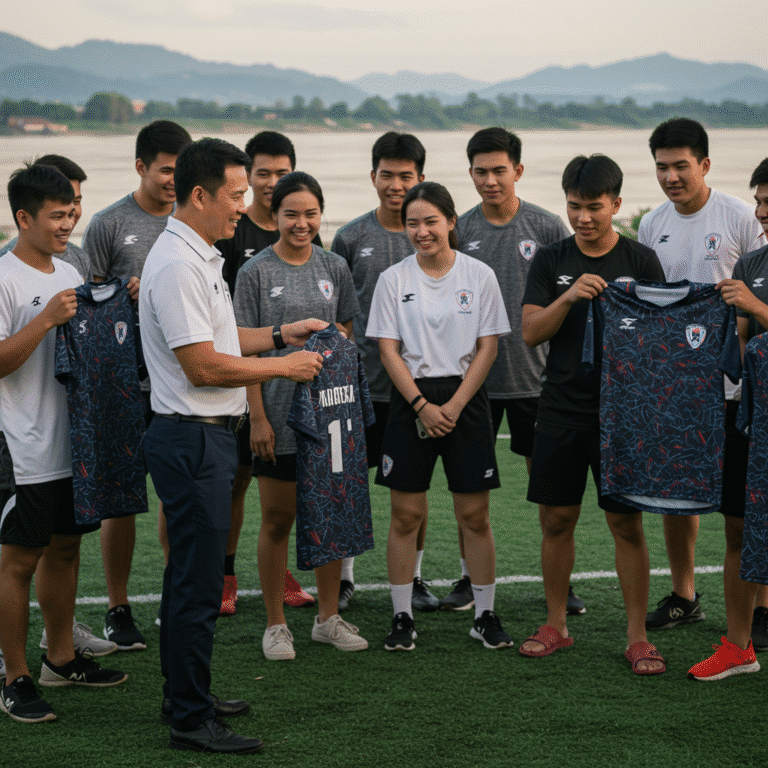รับผลิต เสื้อพิมพ์ลาย นครพนม โดยโรงงาน KDC SPORT