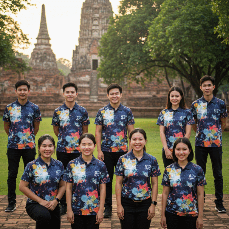 รับผลิต เสื้อพิมพ์ลาย พระนครศรีอยุธยา โดยโรงงาน KDC SPORT