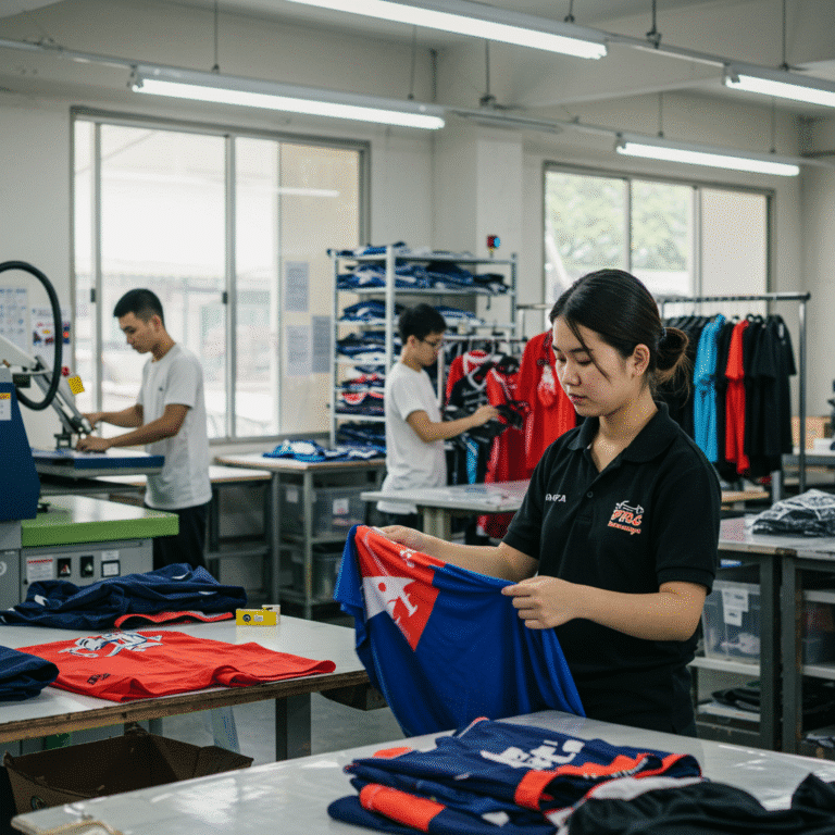 รับผลิต เสื้อพิมพ์ลาย พิษณุโลก โดยโรงงาน KDC SPORT