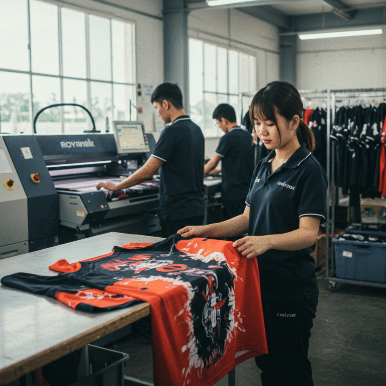 รับผลิต เสื้อพิมพ์ลาย เพชรบุรี โดยโรงงาน KDC SPORT