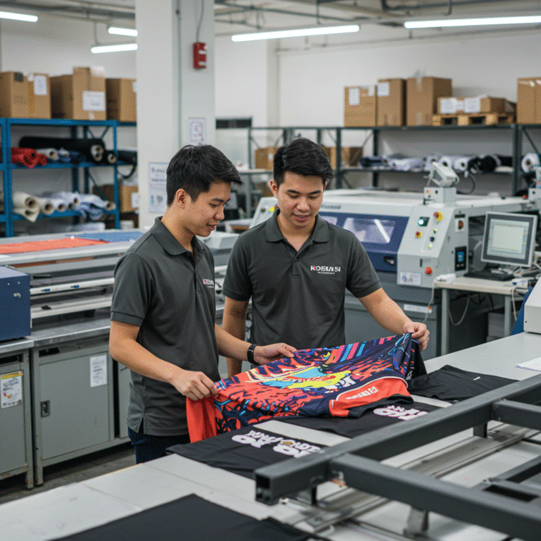 รับผลิต เสื้อพิมพ์ลาย แพร่ โดยโรงงาน KDC SPORT