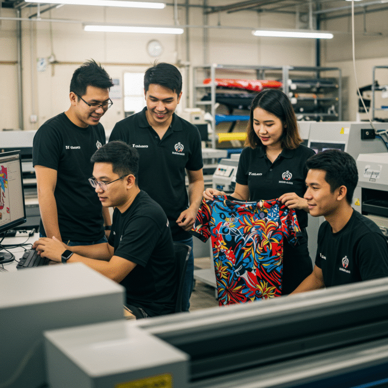 รับผลิต เสื้อพิมพ์ลาย ร้อยเอ็ด โดยโรงงาน KDC SPORT