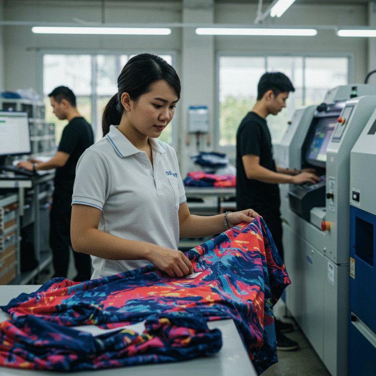 รับผลิต เสื้อพิมพ์ลาย ราชบุรี โดยโรงงาน KDC SPORT