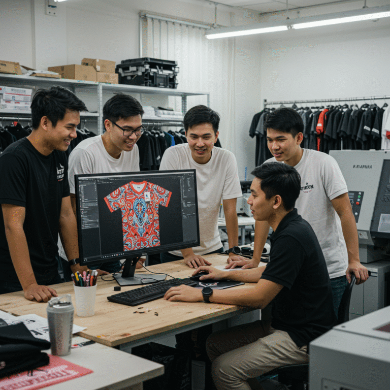 รับผลิต เสื้อพิมพ์ลาย สงขลา โดยโรงงาน KDC SPORT