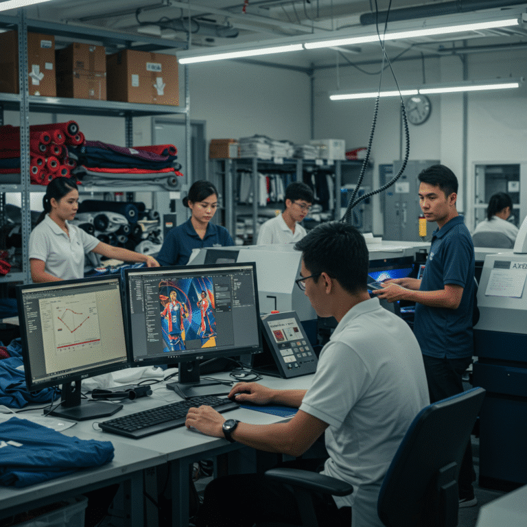 รับผลิต เสื้อพิมพ์ลาย สุพรรณบุรี โดยโรงงาน KDC SPORT