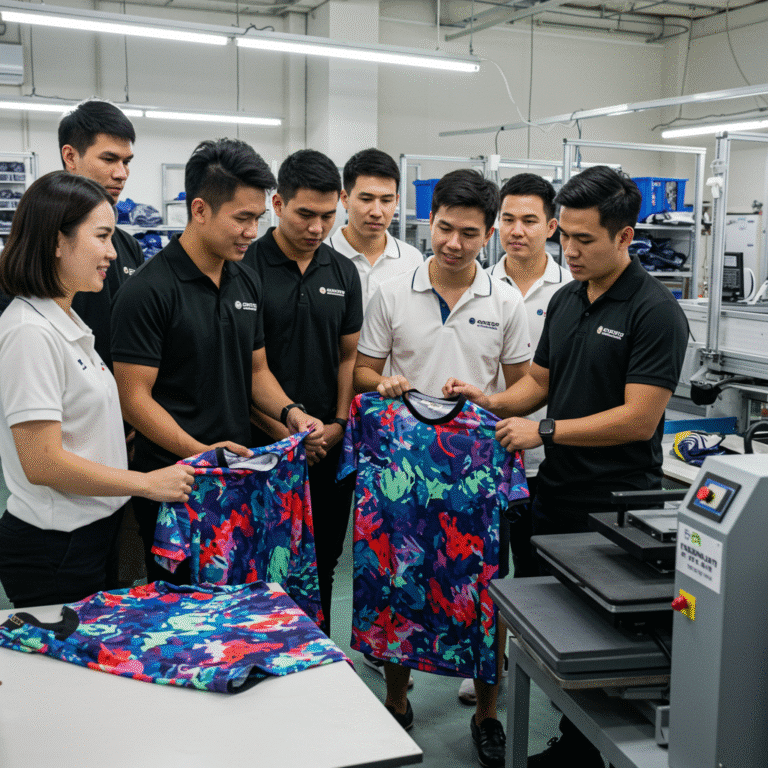 รับผลิต เสื้อพิมพ์ลาย สุรินทร์ โดยโรงงาน KDC SPORT