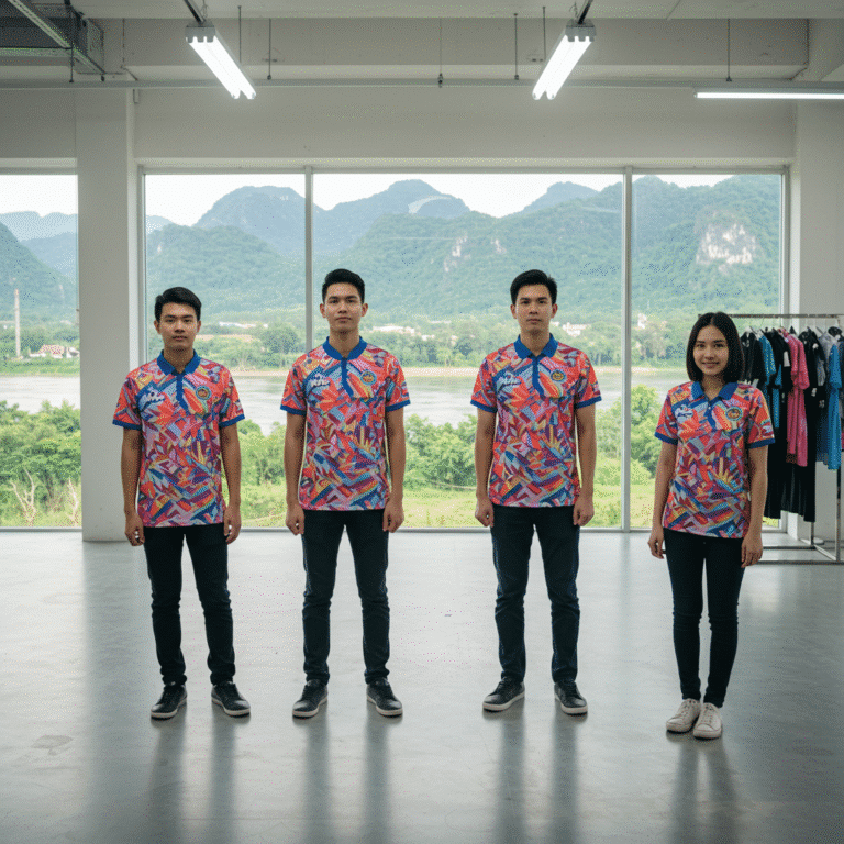 รับผลิต เสื้อพิมพ์ลาย กาญจนบุรี โดยโรงงาน KDC SPORT