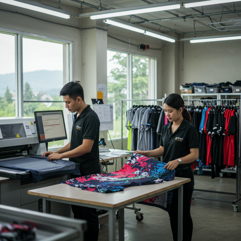 รับผลิต เสื้อพิมพ์ลาย เชียงใหม่ โดยโรงงาน KDC SPORT