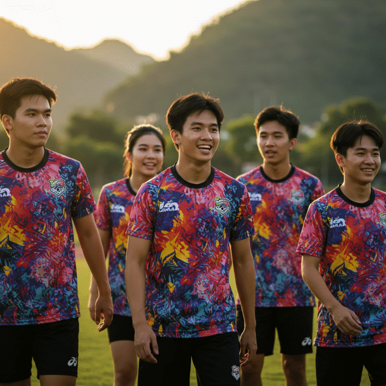 รับผลิต เสื้อพิมพ์ลาย ตาก โดยโรงงาน KDC SPORT