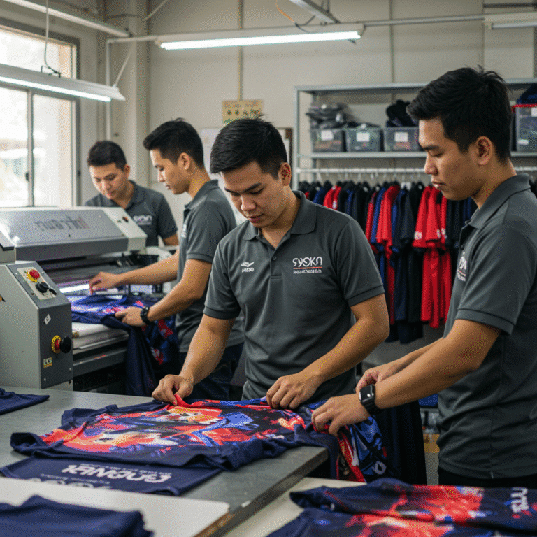 รับผลิต เสื้อพิมพ์ลาย นราธิวาส โดยโรงงาน KDC SPORT