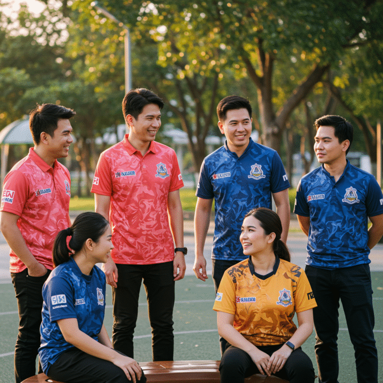 รับผลิต เสื้อพิมพ์ลาย ปทุมธานี โดยโรงงาน KDC SPORT
