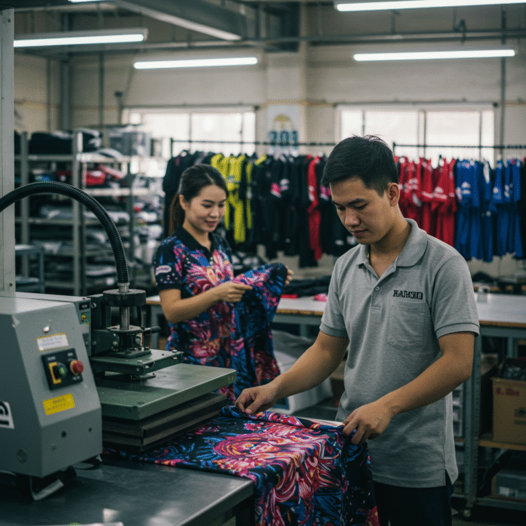 รับผลิต เสื้อพิมพ์ลาย ปัตตานี โดยโรงงาน KDC SPORT