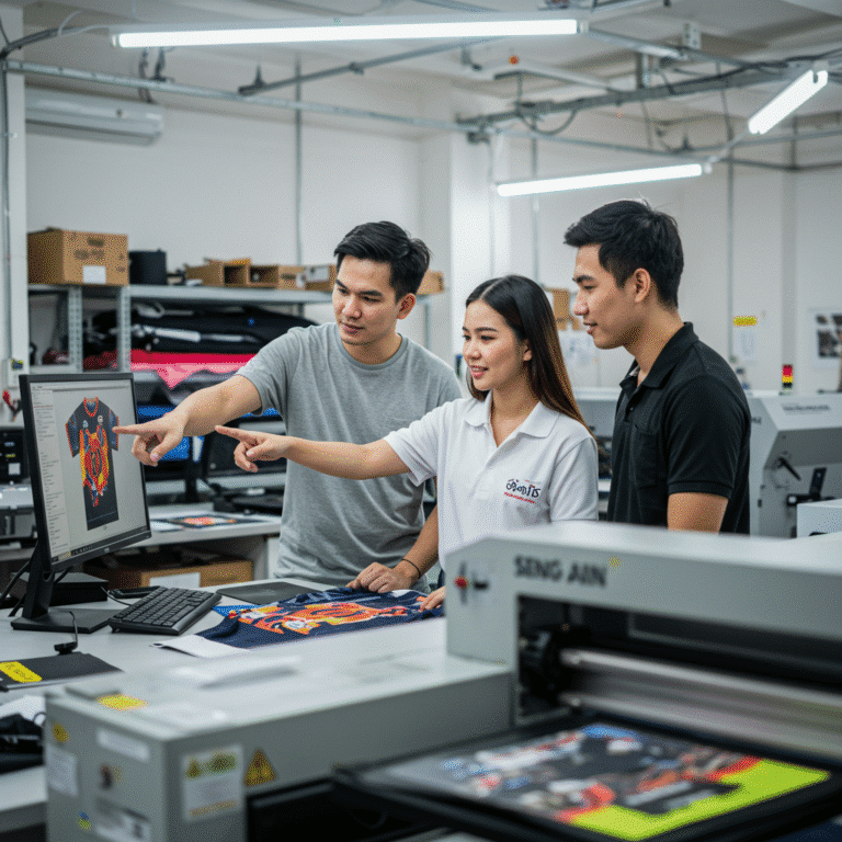 รับผลิต เสื้อพิมพ์ลาย ปัตตานี โดยโรงงาน KDC SPORT