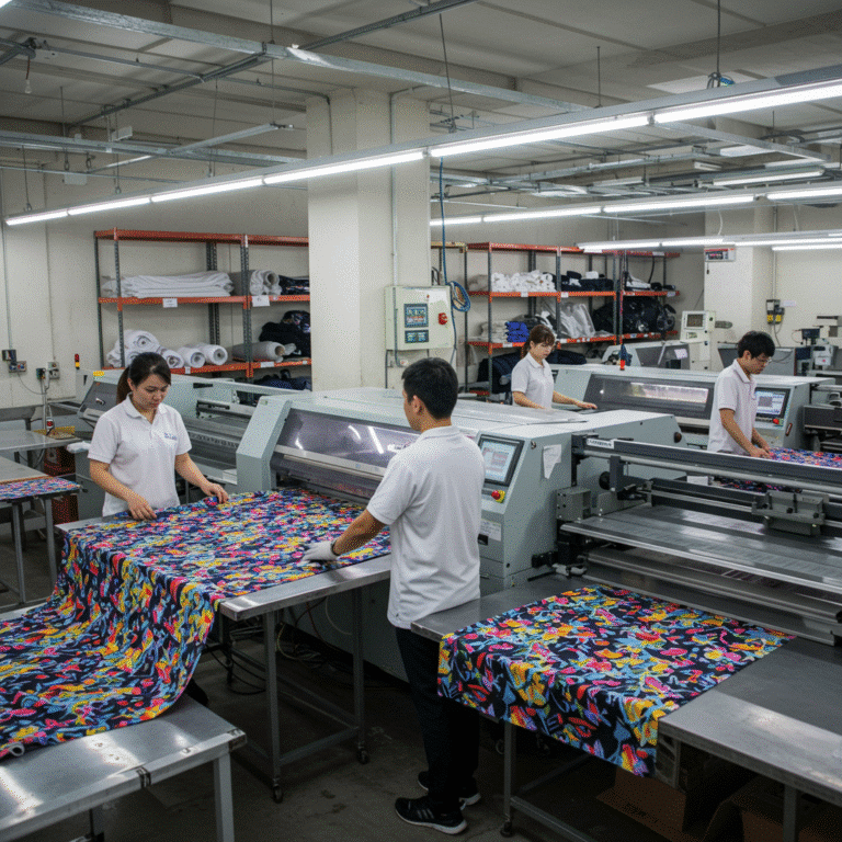 รับผลิต เสื้อพิมพ์ลาย แพร่ โดยโรงงาน KDC SPORT