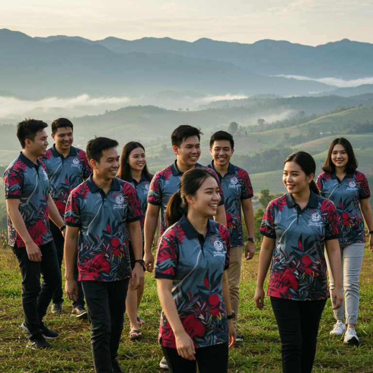 รับผลิต เสื้อพิมพ์ลาย แม่ฮ่องสอน โดยโรงงาน KDC SPORT