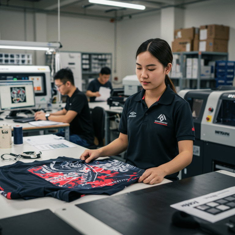 รับผลิต เสื้อพิมพ์ลาย ร้อยเอ็ด โดยโรงงาน KDC SPORT