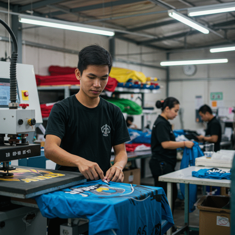 รับผลิต เสื้อพิมพ์ลาย ศรีสะเกษ โดยโรงงาน KDC SPORT