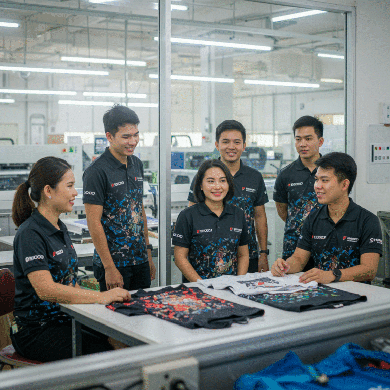 รับผลิต เสื้อพิมพ์ลาย สงขลา โดยโรงงาน KDC SPORT