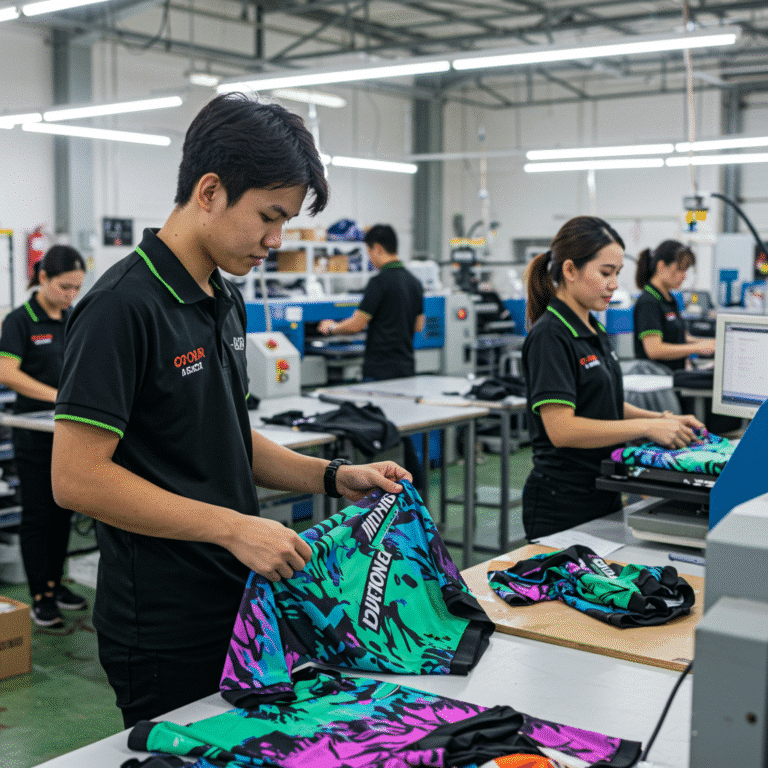 รับผลิต เสื้อพิมพ์ลาย สุพรรณบุรี โดยโรงงาน KDC SPORT